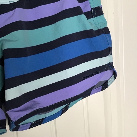 Patagonia Wavefarer Boardshorts in Water Ribbons Dam Blue. - Picture 5 of 12